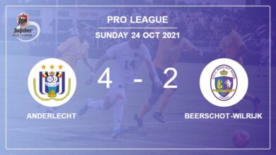 Pro League: Anderlecht tops Beerschot-Wilrijk 4-2