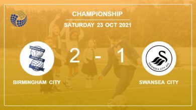 Championship: Birmingham City beats Swansea City 2-1
