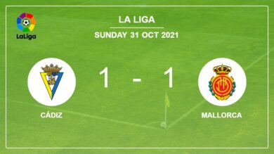 La Liga: Cádiz steals a draw versus Mallorca