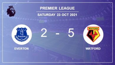 Premier League: Watford prevails over Everton 5-2 with 3 goals from J. King