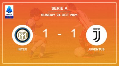 Serie A: Juventus seizes a draw versus Inter