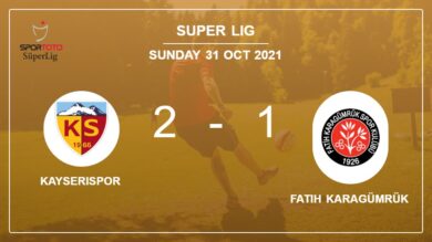 Super Lig: Kayserispor recovers a 0-1 deficit to best Fatih Karagümrük 2-1