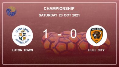 Luton Town 1-0 Hull City: beats 1-0 with a goal scored by E. Adebayo