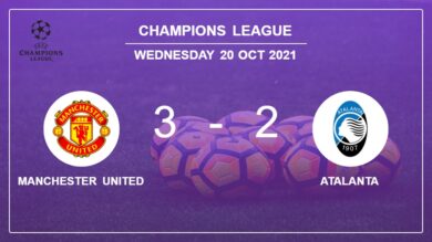 Champions League: Manchester United beats Atalanta after recovering from a 0-2 deficit