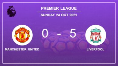 Premier League: Liverpool prevails over Manchester United 5-0 after a incredible match