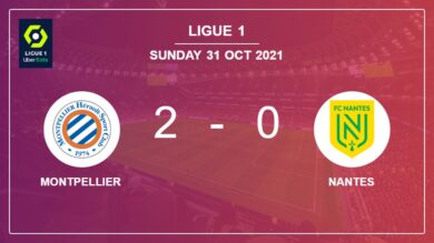 Ligue 1: Montpellier beats Nantes 2-0 on Sunday