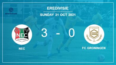 Eredivisie: NEC besiegt FC Groningen mit 3:0