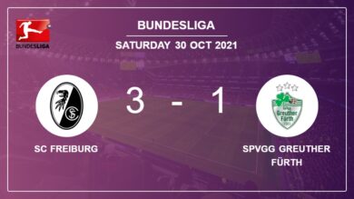 Bundesliga: SC Freiburg tops SpVgg Greuther Fürth 3-1