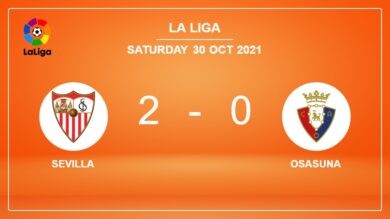 La Liga: Sevilla beats Osasuna 2-0 on Saturday