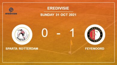 Feyenoord 1-0 Sparta Rotterdam: overcomes 1-0 with a late goal scored by C. Dessers