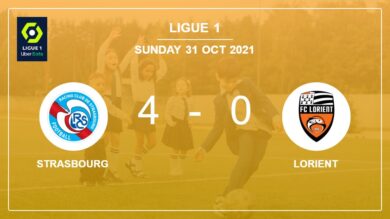 Ligue 1: Strasbourg liquidates Lorient 4-0 playing a great match