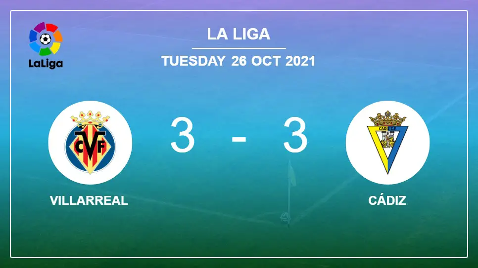 Villarreal-vs-Cádiz-3-3-La-Liga
