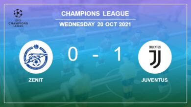 Juventus 1-0 Zenit: tops 1-0 with a late goal scored by D. Kulusevski