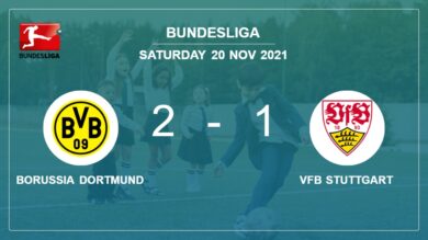 Bundesliga: Borussia Dortmund grabs a 2-1 win against VfB Stuttgart 2-1
