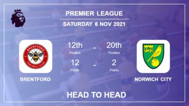 Head to Head Brentford vs Norwich City | Prediction, Odds – 06-11-2021 – Premier League