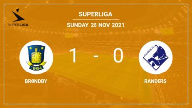 Brøndby 1-0 Randers: prevails over 1-0 with a goal scored by M. Uhre