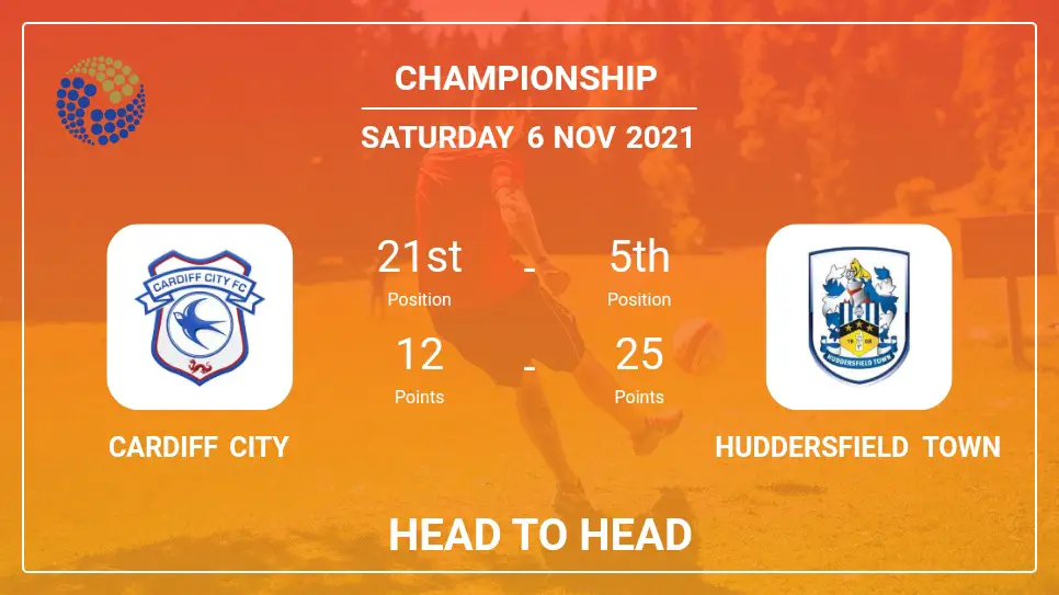 Head to Head stats Cardiff City vs Huddersfield Town: Prediction, Odds - 06-11-2021 - Championship