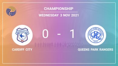 Queens Park Rangers 1-0 Cardiff City: defeats 1-0 with a goal scored by A. Gray