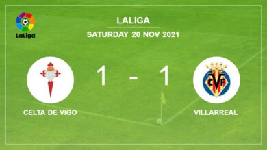 Celta de Vigo 1-1 Villarreal: Empate el sábado