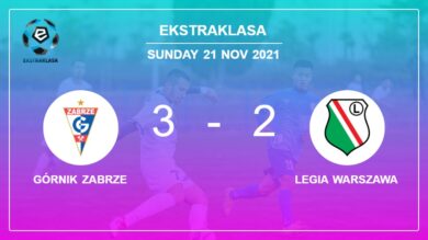 Ekstraklasa: Górnik Zabrze prevails over Legia Warszawa 3-2