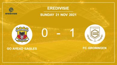FC Groningen 1:0 Go Ahead Eagles: Top 1:0 mit einem Tor von J. Larsen