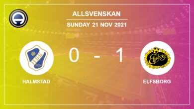 Elfsborg 1-0 Halmstad: defeats 1-0 with a late goal scored by J. Ondrejka