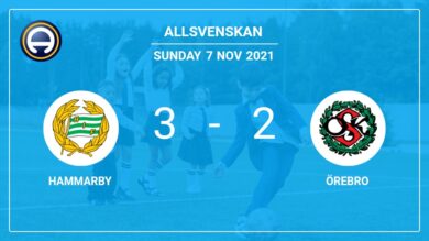Allsvenskan: Hammarby beats Örebro after recovering from a 1-2 deficit
