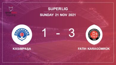 Super Lig: Fatih Karagümrük tops Kasımpaşa 3-1