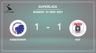 Superliga: AGF steals a draw versus København