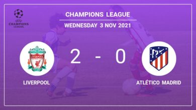 Champions League: Liverpool overcomes Atlético Madrid 2-0 on Wednesday