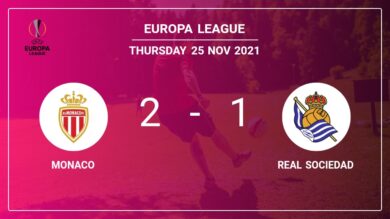 Europa League: Monaco conquers Real Sociedad 2-1