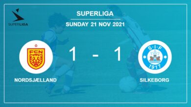 Nordsjælland 1-1 Silkeborg: Draw on Sunday