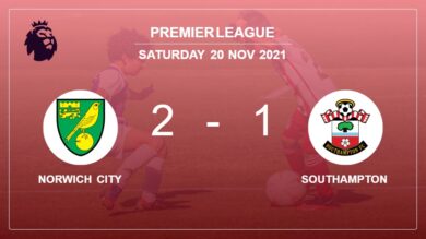 Premier League: Norwich City recovers a 0-1 deficit to beat Southampton 2-1