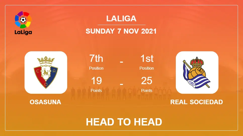 Head to Head Osasuna vs Real Sociedad | Prediction, Odds - 07-11-2021 - La Liga
