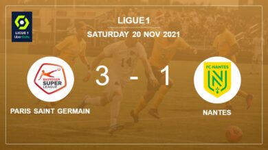 Ligue 1: Paris Saint Germain defeats Nantes 3-1