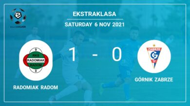 Radomiak Radom 1-0 Górnik Zabrze: prevails over 1-0 with a goal scored by D. Abramowicz