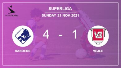 Superliga: Randers wipes out Vejle 4-1 with an outstanding performance