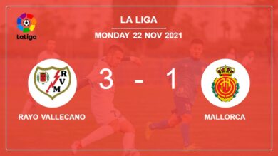 La Liga: Rayo Vallecano conquers Mallorca 3-1