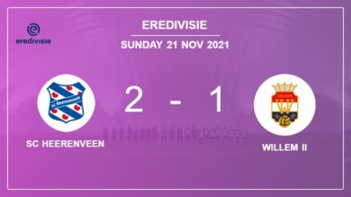 Eredivisie: SC Heerenveen macht 0:1 Rückstand auf Best Willem II 2:1 wett