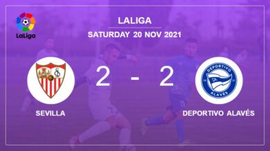 La Liga: Sevilla and Deportivo Alavés draw 2-2 on Saturday