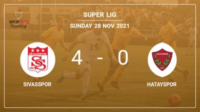 Super Lig: Sivasspor crushes Hatayspor 4-0 with a fantastic performance