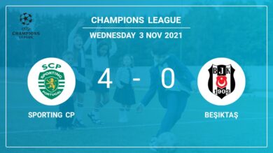 Champions League: Sporting CP crushes Beşiktaş 4-0 with a fantastic performance