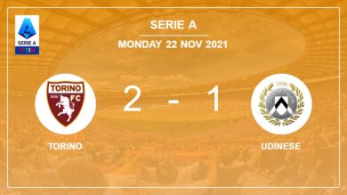 Serie A: Torino tops Udinese 2-1