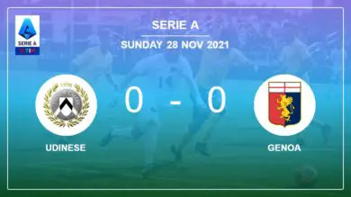 Serie A: domenica l’Udinese pareggia 0-0 con il Genoa