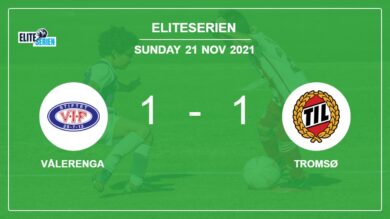 Vålerenga 1-1 Tromsø: Draw on Sunday