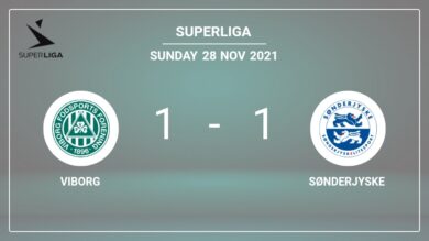 Viborg 1-1 SønderjyskE: Draw on Sunday