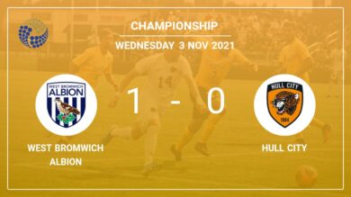 West Bromwich Albion 1-0 Hull City: conquers 1-0 with a goal scored by K. Grant