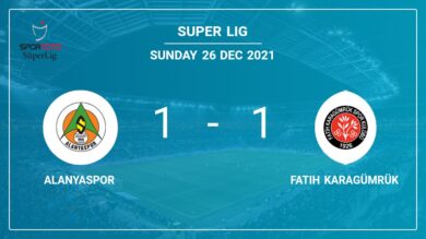 Alanyaspor 1-1 Fatih Karagümrük: Draw on Sunday