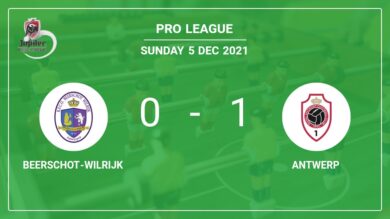 Antwerp 1-0 Beerschot-Wilrijk: beats 1-0 with a goal scored by R. Nainggolan