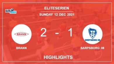 Eliteserien: Brann clutches a 2-1 win against Sarpsborg 08 2-1